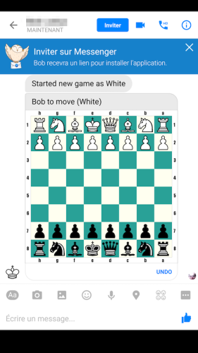 Vous pouvez jouer aux échecs sur Facebook Messenger
