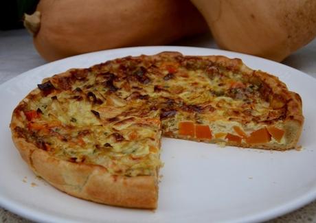 Tarte au Roquefort, butternut et noisettes Tarte au Roquefort, butternut et noisettes