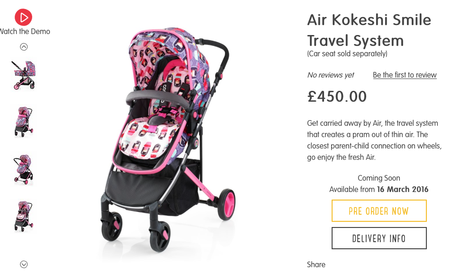 Avec ou sans poussette ? Cosatto Air Travel