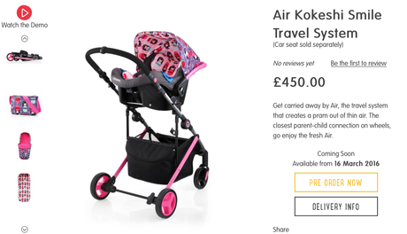 Avec ou sans poussette ? Cosatto Air Travel