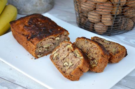 Banana bread vegan aux noix Banana bread vegan aux noix