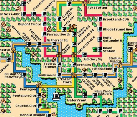 Cet artiste transforme les plans de métro en cartes de jeux vidéo !