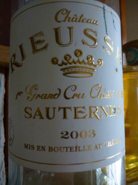 Sauternes : Rieussec 2003 et Barsac : Doisy Daëne 2011 P1050033