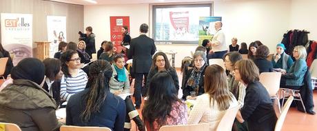 Entreprendre au féminin,au Café à Projets du 8 mars dernier à  l'ARES : Elles en parlent haut et fort !