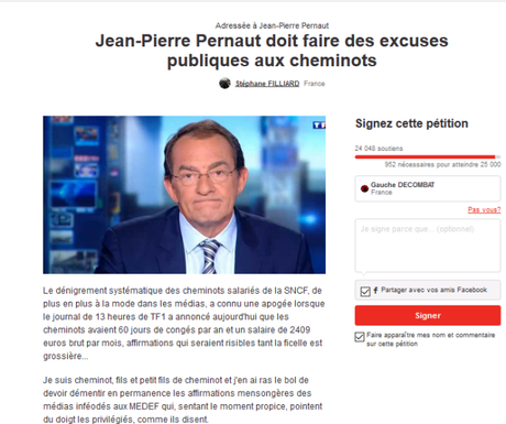 Et si on mettait @pernautjp sur les rails avec du goudron et des plumes ? #SNCF Capture