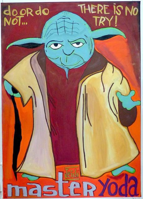 Master Yoda à la Galerie Carole Kvasnevski 12801105_10209030200811912_6006363573707027399_n