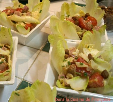 Salade d'Endive Jambon de Paris Fromage de Brebis