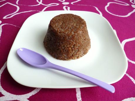 gâteau de riz de konjac chocolat et cacahuète au psyllium à 20 kcal (diététique, sans oeuf ni beurre ni sucre, riche en fibres) P1290761