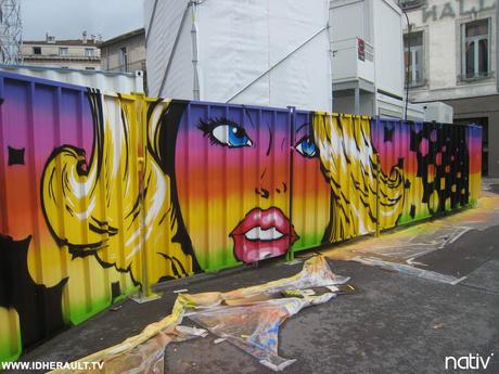 Street-Art aux Halles Laissac à Montpellier