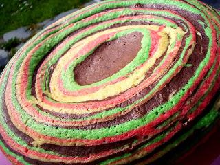 Marbré psychédélique, gâteau Pop Art qui en met plein la vue