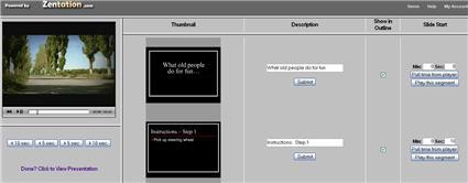 Zentation : Un mashup entre Google Video et SlideShare Zentation : Un mashup entre Google Video et SlideShare