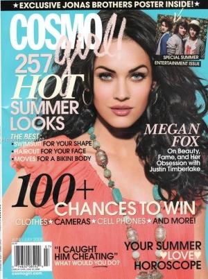 Megan Fox en Une de Cosmo Girl