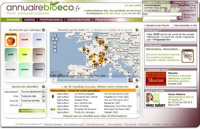 AnnuaireBioEco, les produits bio près de chez vous