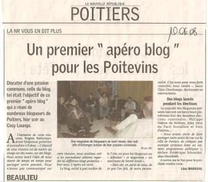 Premier apéro-blog de Poitiers : le compte-rendu