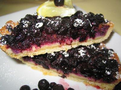 Blueberries Tarts ou tartelettes aux myrtilles, fine crème amandes et citron!!!