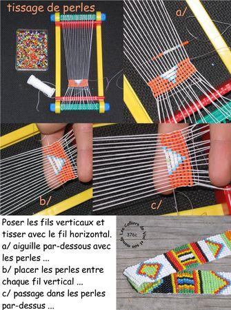 le tissage de perles ... tite technique !! tissage