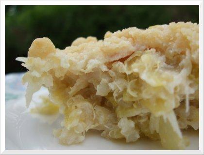 Crumble de poireaux et de quinoa Crumble de poireaux et de quinoa