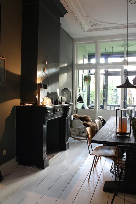 The black light deco mur noir