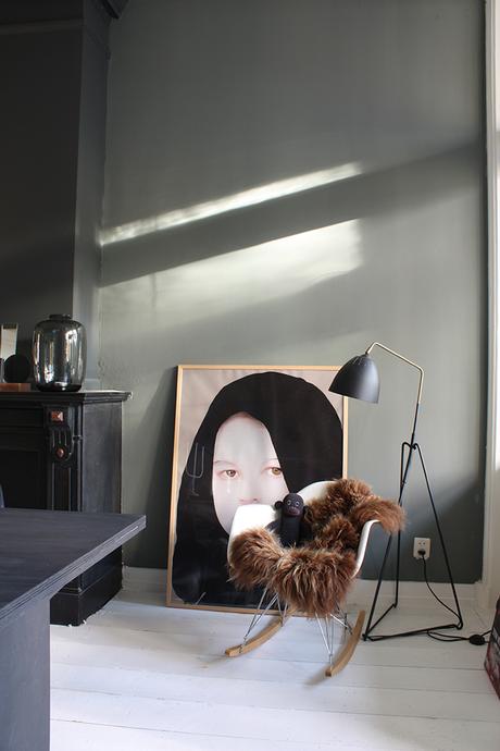 The black light deco mur couleur sombre