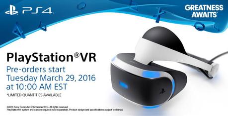 L’ensemble de base du PlayStation VR pourra être précommandé mardi prochain L’ensemble de base du PlayStation VR pourra être précommandé mardi prochain