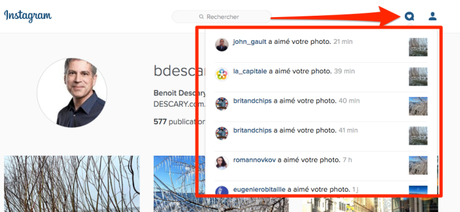 Les notifications arrivent sur la version Web d’Instagram Les notifications arrivent sur la version Web d’Instagram