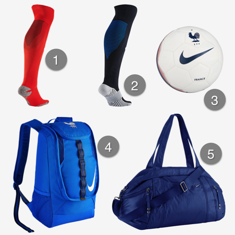 Le maillot de l’équipe de France pour l’Euro 2016 maillot equipe de france euro 2016 chaussettes ballon sac de sport