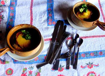 Soupe de kale gratinée Soupe de kale gratinée