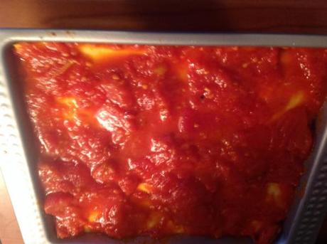 Lasagnes chèvre-lardons-tomates Lasagnes chèvre-lardons-tomates