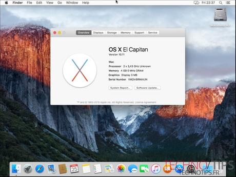 Installer Mac OS El Capitan sous VMware Workstation