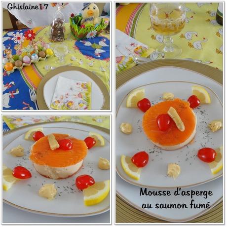 Mousse d'asperge au saumon fumé Mousse d'asperge au saumon fumé