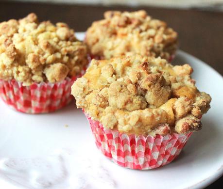 Muffins pomme caramel crumble