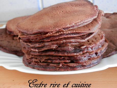 Pancakes au cacao et farine de Châtaigne