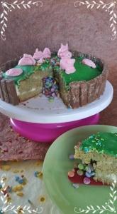 Mon 1er Cake surprise aux petits cochons Mon 1er Cake surprise aux petits cochons