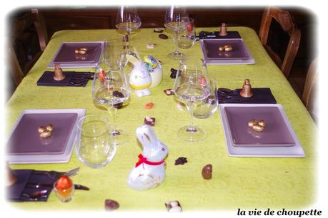 MA TABLE PÂQUES 2016 TOUT CHOCOLAT ET PAUSE DU BLOG ... table Pâques 2016 tout chocolat-2835
