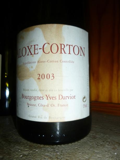 Saumur Champigny : Domaine du Val Brun : Les Folies vieilles vignes 2014 et Yves Darviot: Aloxe Corton 2003 P1050176