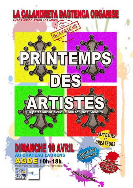 PRINTEMPS DES ARTISTES le 10 avril 2016 au château Laurens, en Agde
