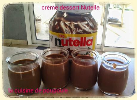 Crème dessert au Nutella au thermomix Crème dessert au Nutella au thermomix