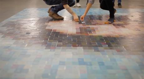 Une mosaïque géante de Jon Snow composée de 4000 cartes de visite JonSnow-InstaPrint02