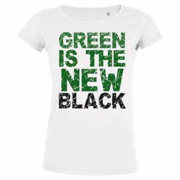   T-shirten coton bio Green is the new black -...
