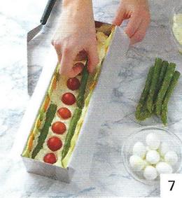 Recette Terrine en fraîcheur de crudités au Thermomix Recette Terrine en fraîcheur de crudités au Thermomix-Etape7