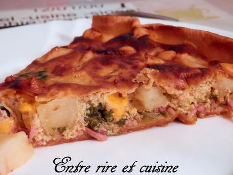Quiche PdT, Epinards, Jambon et Mimolette Quiche PdT, Epinards, Jambon et Mimolette