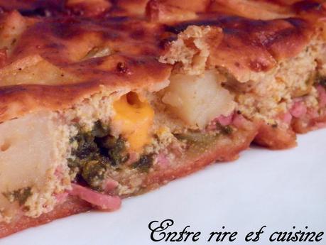 Quiche PdT, Epinards, Jambon et Mimolette Quiche PdT, Epinards, Jambon et Mimolette