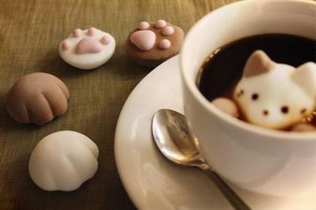 Des chats en marshmallow pour vos boissons