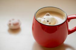 Des chats en marshmallow pour vos boissons