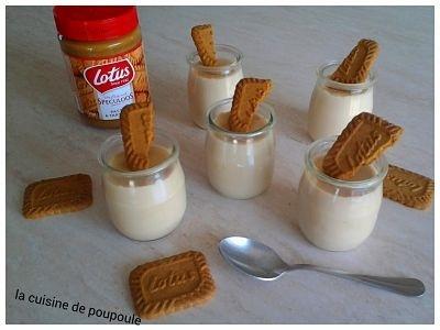 Crème dessert au spéculoos façon Danette au thermomix ou sans Crème dessert au spéculoos façon Danette au thermomix ou sans