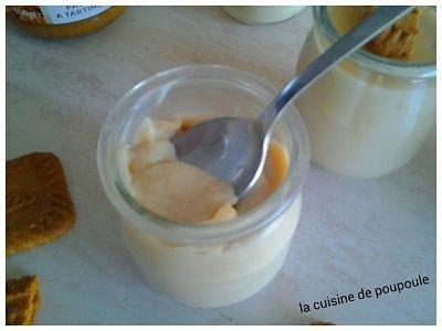 Crème dessert au spéculoos façon Danette au thermomix ou sans Crème dessert au spéculoos façon Danette au thermomix ou sans