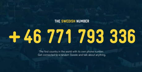 Someone really picks up the « Swedish Number » phone