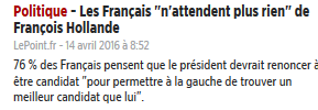 ce soir, naufrage de #Hollande en direct Capture