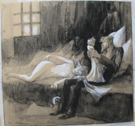 4 Le Mannequin du Peintre 1899 Jean Veber Illustration pour l'homme-aux-poupees 1