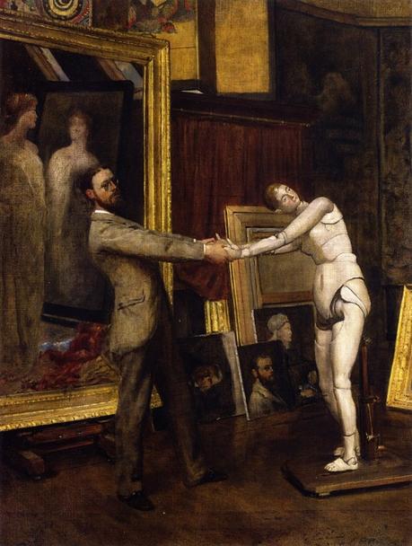 4 Le Mannequin du Peintre 1880-86 John Ferguson Weir His Favorite Model Yale University Art Gallery